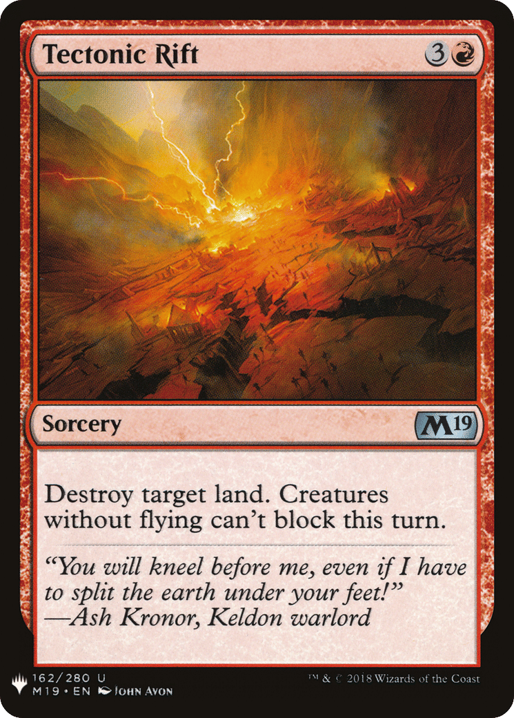 Tectonic Rift — The List — Magic: The Gathering