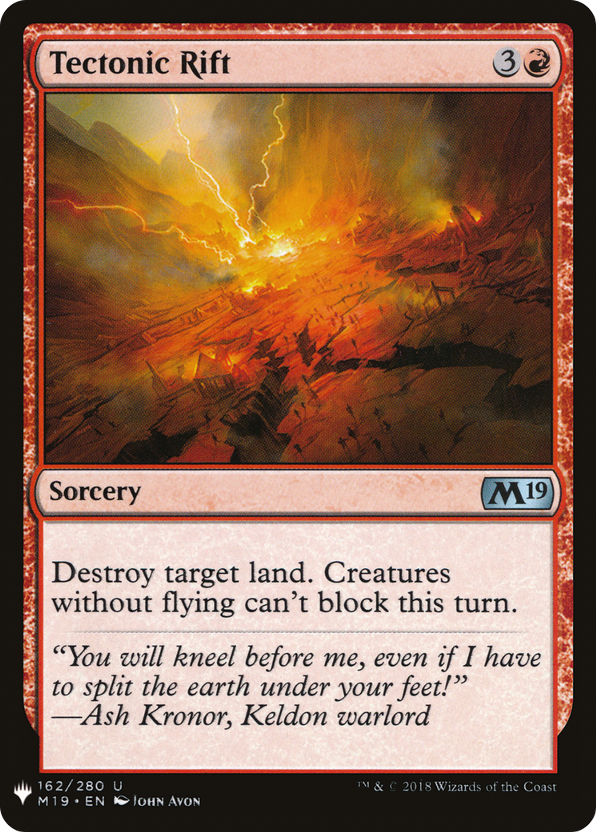 Tectonic Rift — The List — Magic: The Gathering