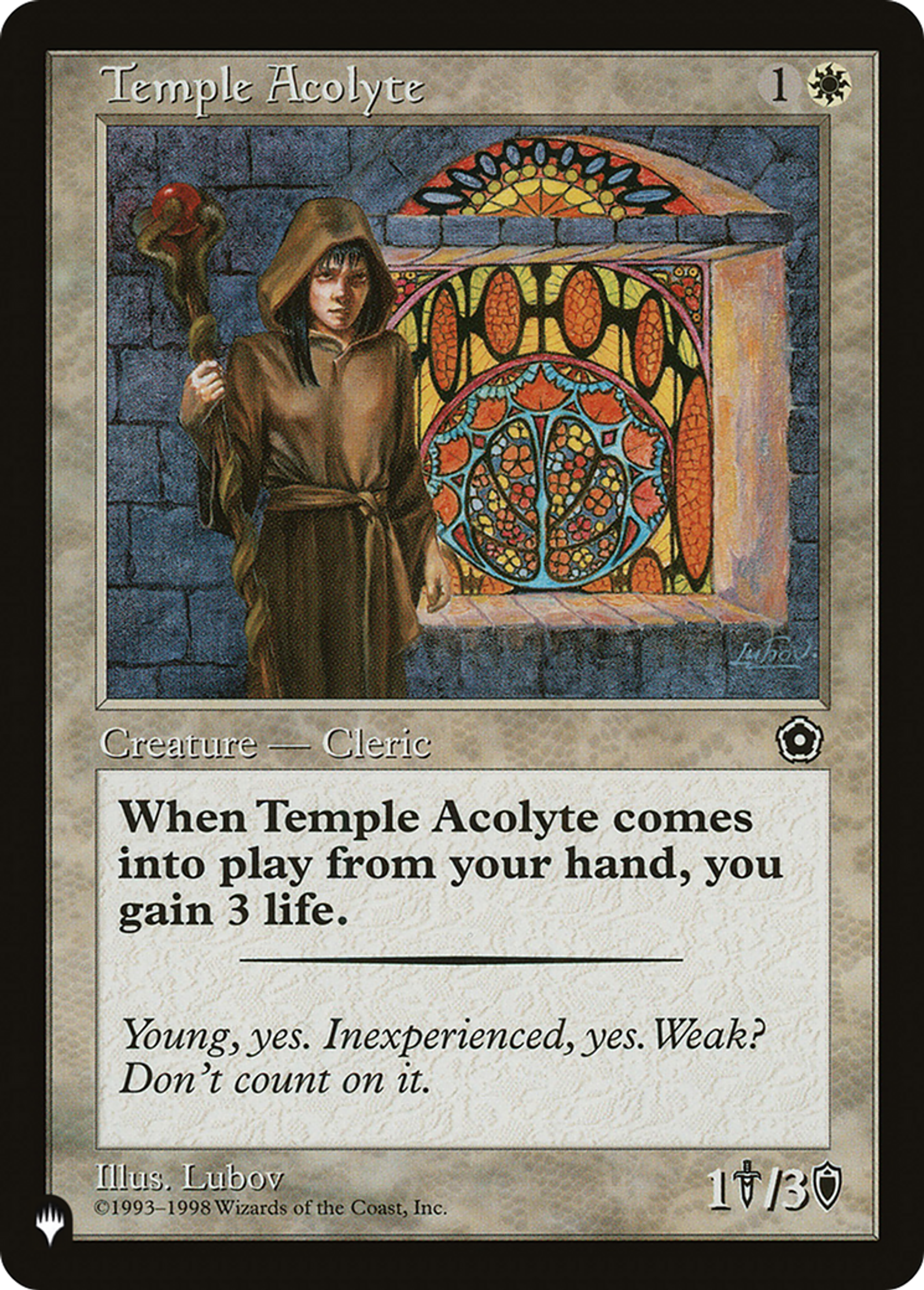 Temple Acolyte — The List — Magic: The Gathering