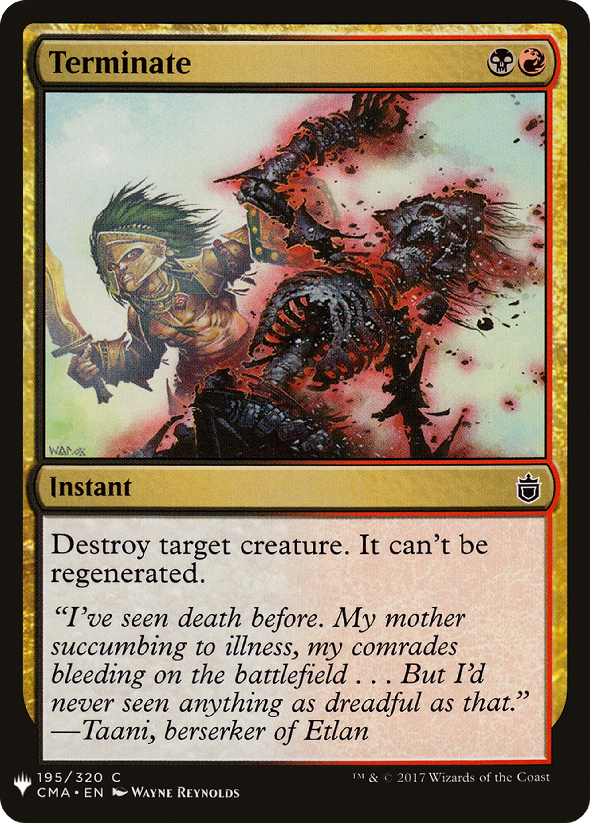 Terminate — The List — Magic: The Gathering