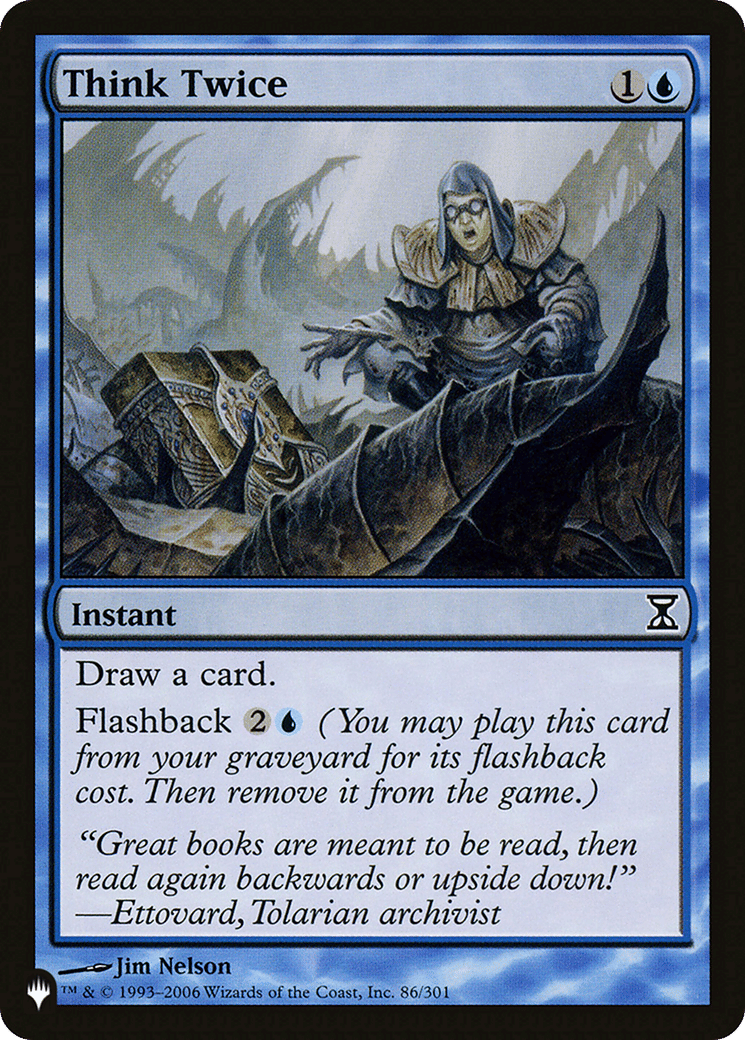 Think Twice — The List — Magic: The Gathering
