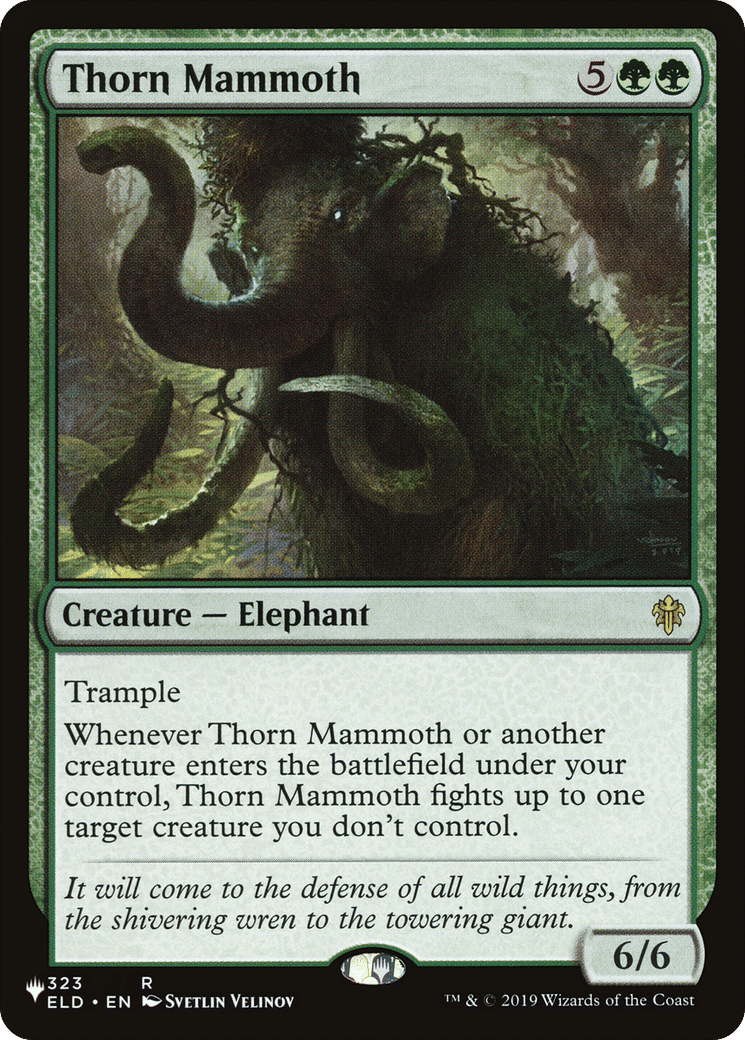Thorn Mammoth — The List — Magic: The Gathering