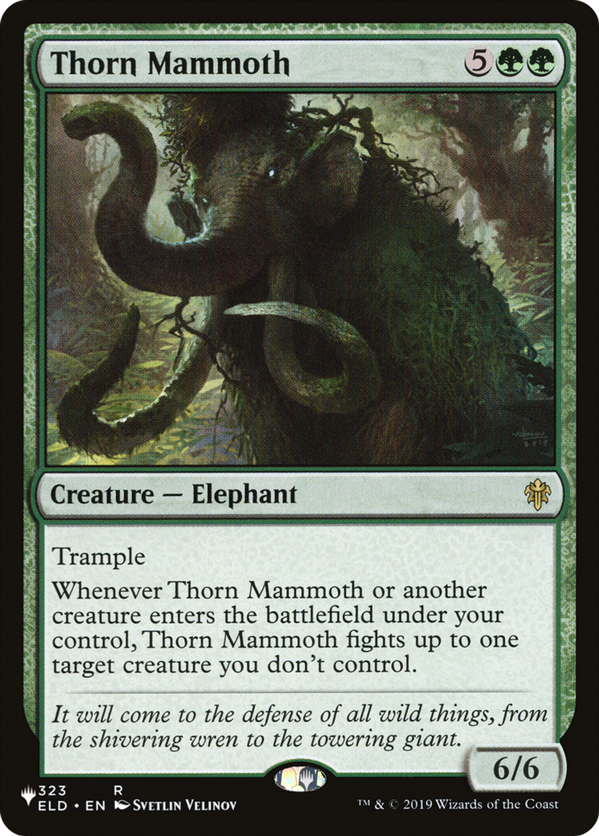 Thorn Mammoth — The List — Magic: The Gathering