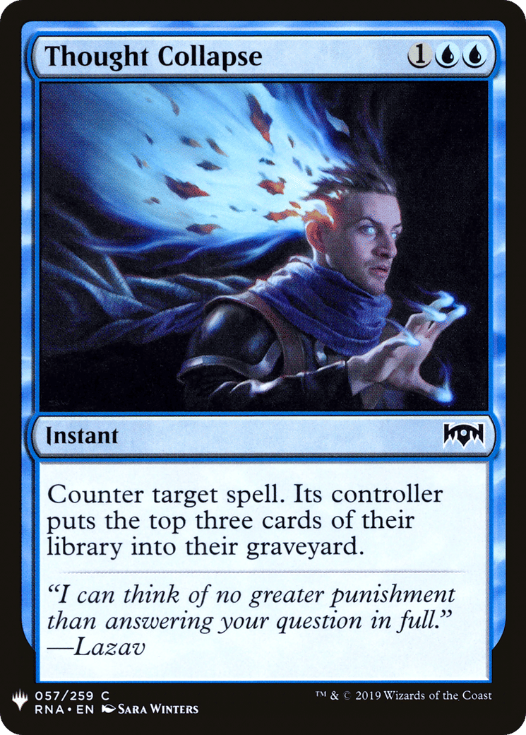 Thought Collapse — The List — Magic: The Gathering