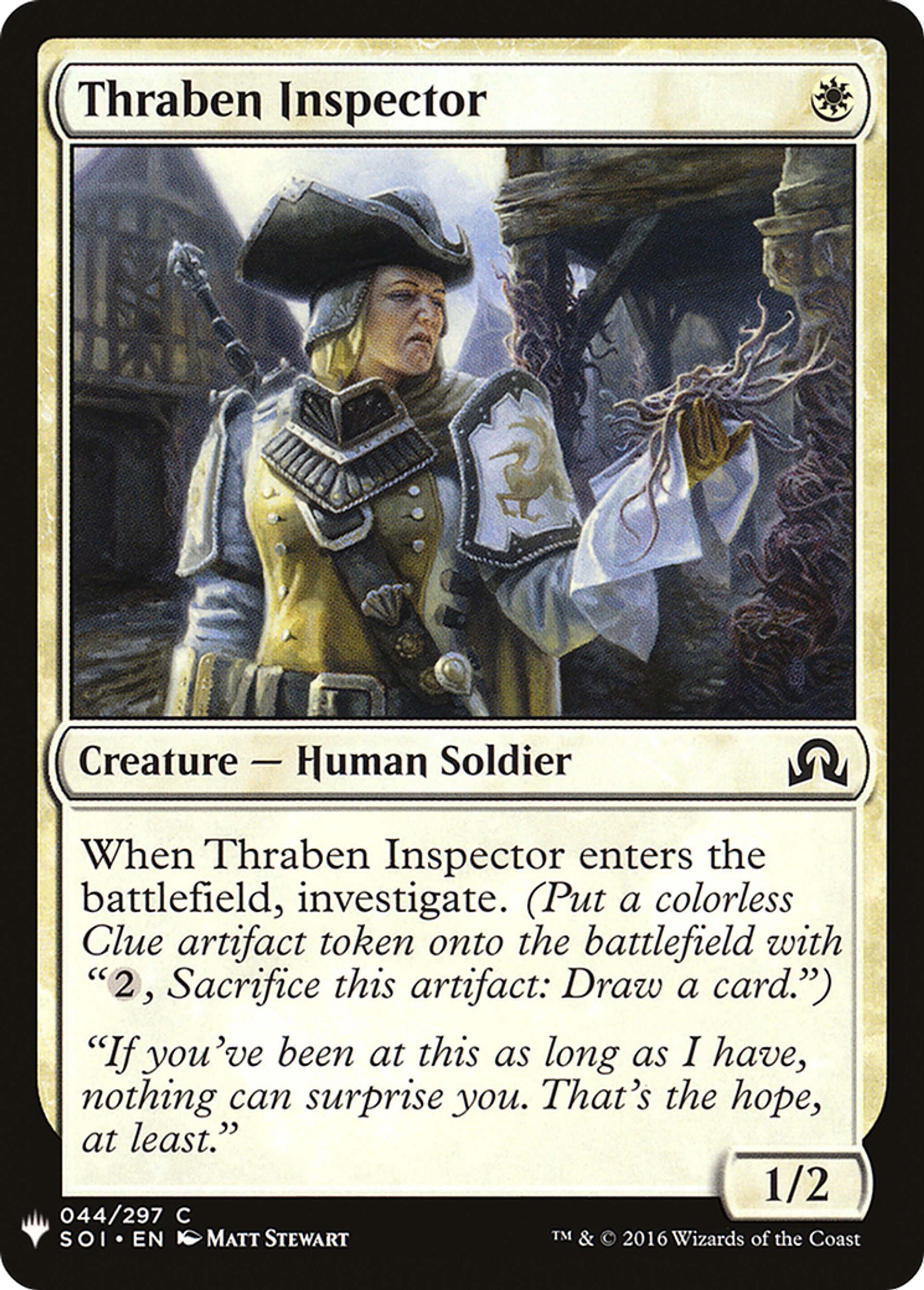 Thraben Inspector — The List — Magic: The Gathering