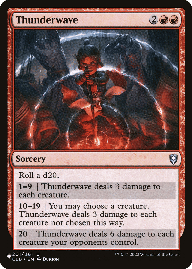 Thunderwave — The List — Magic: The Gathering