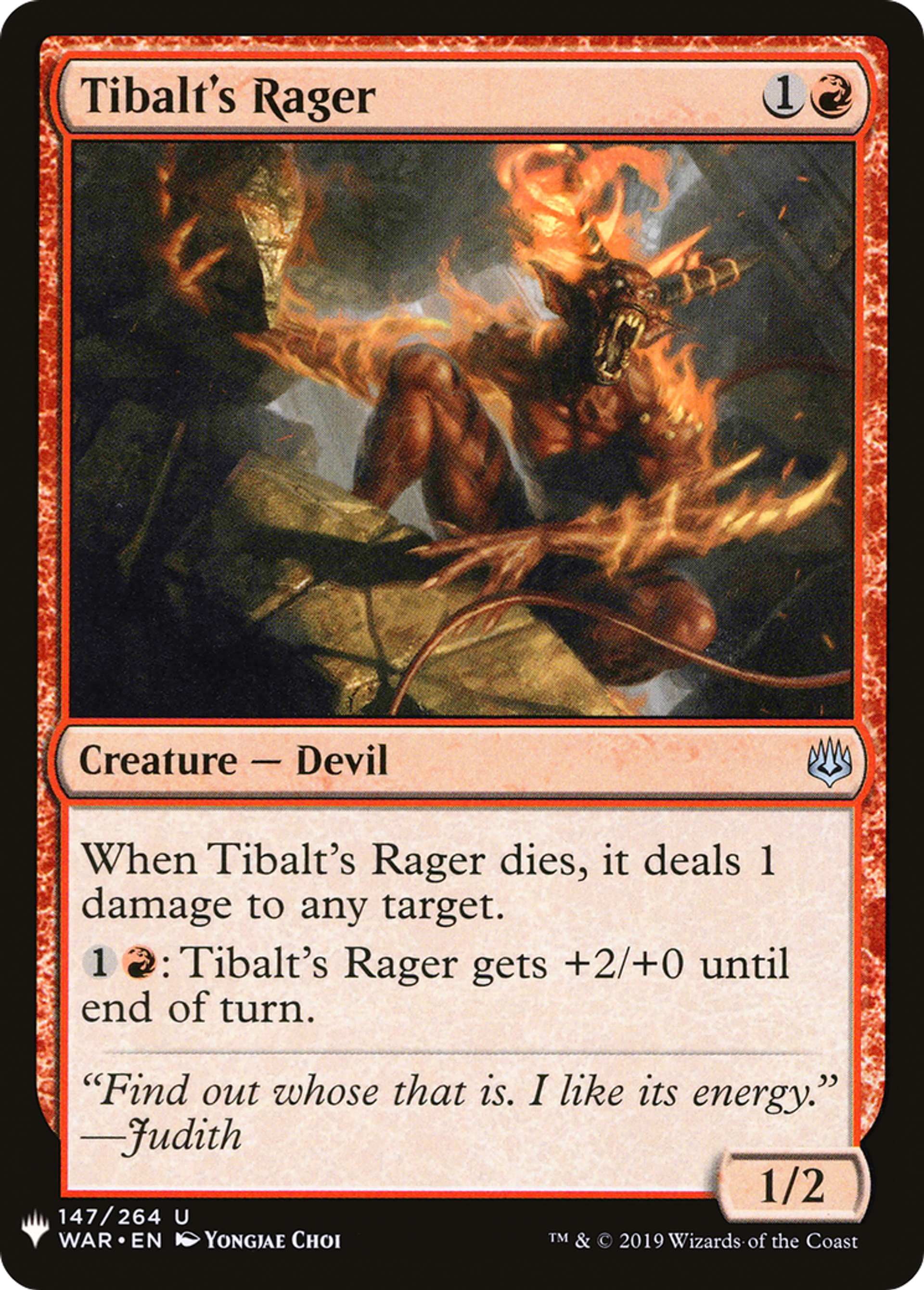 Furie de Tibalt — The List — Magic: The Gathering