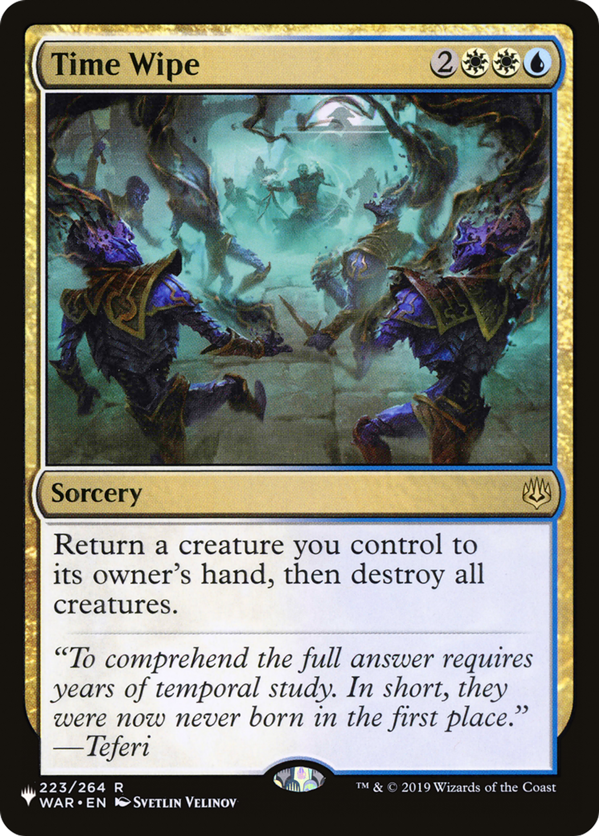 Désinfection temporelle — The List — Magic: The Gathering
