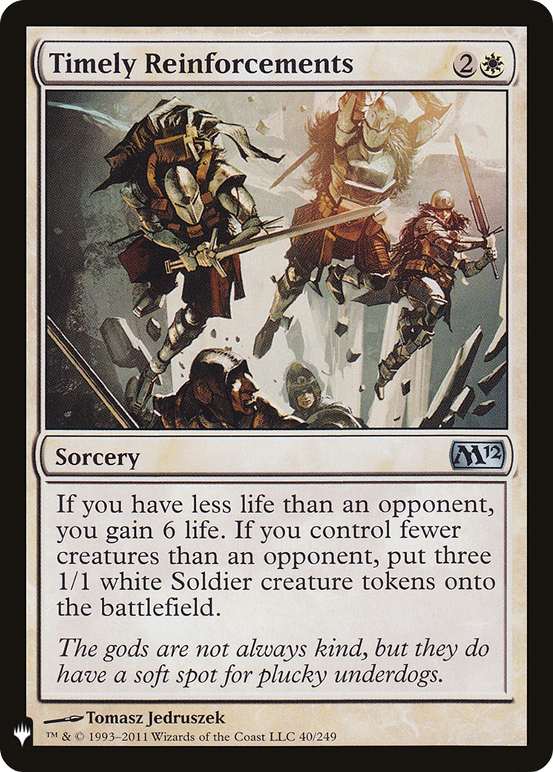 Renforts qui tombent à pic — The List — Magic: The Gathering