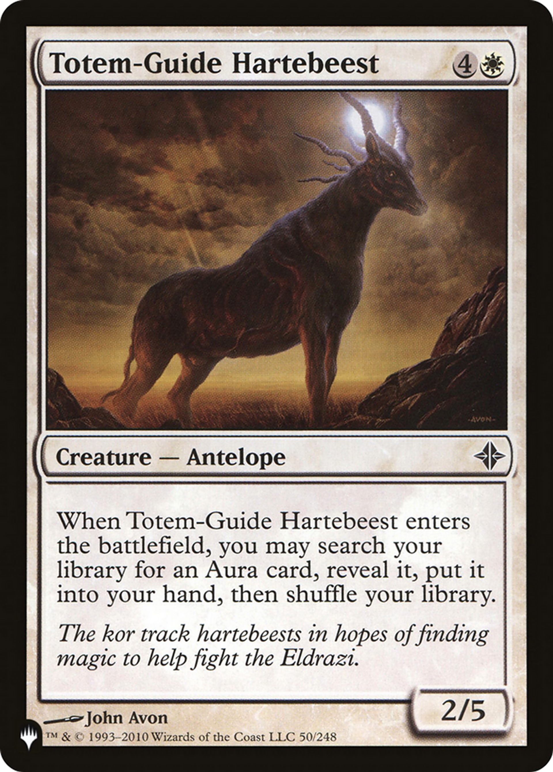 Bubale guide totémique — The List — Magic: The Gathering