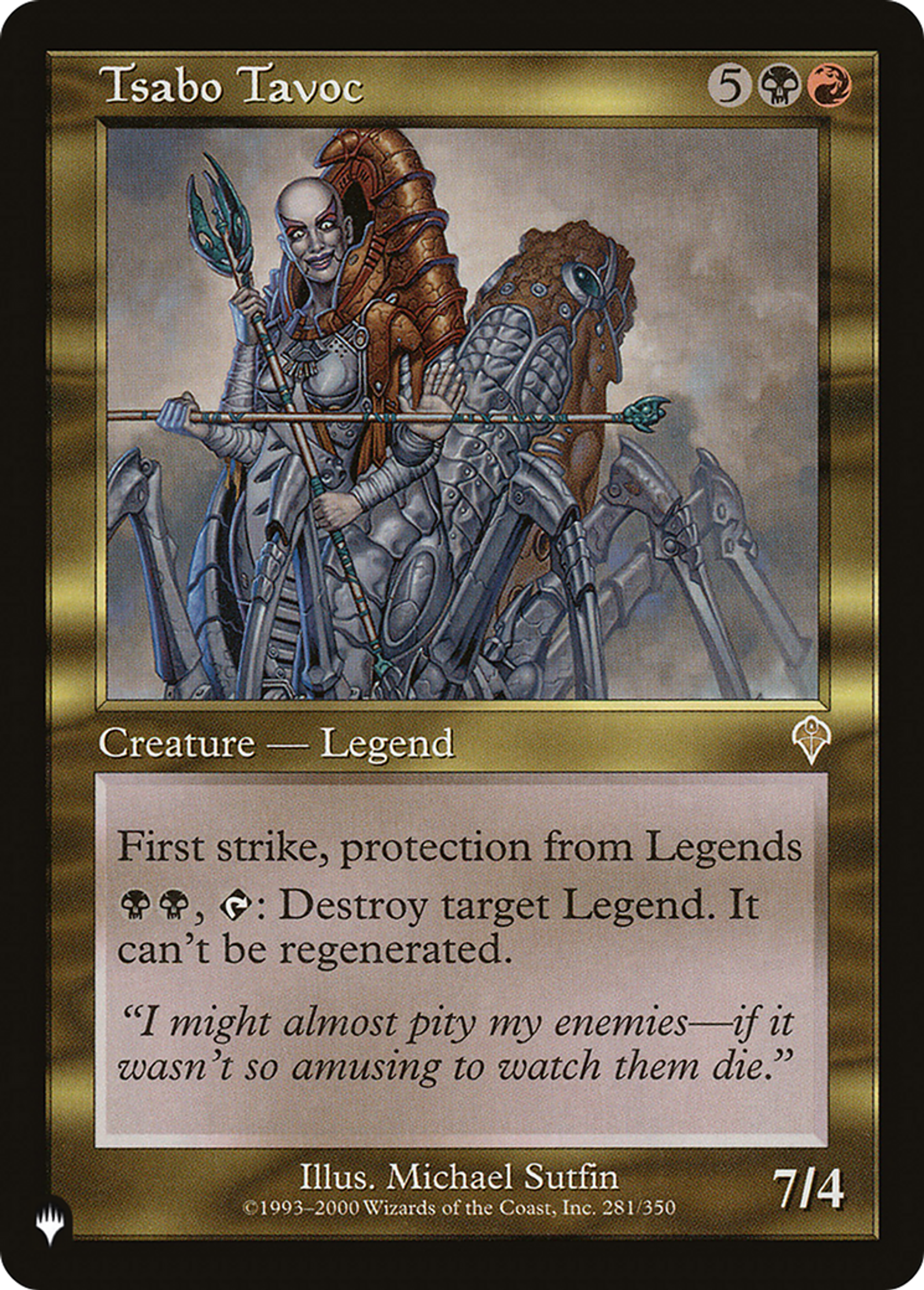 Tsabo Tavoc — The List — Magic: The Gathering