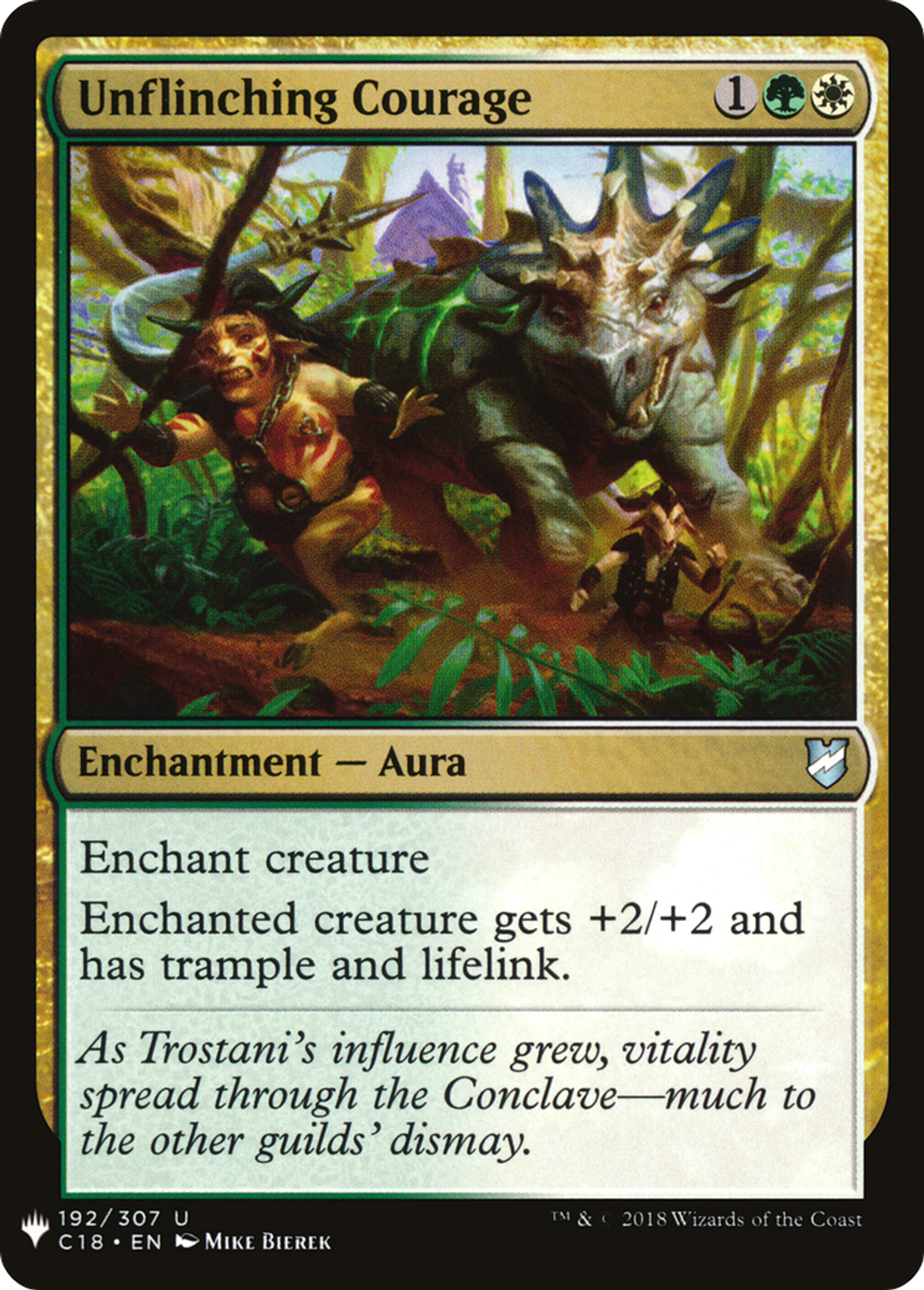 Courage inébranlable — The List — Magic: The Gathering
