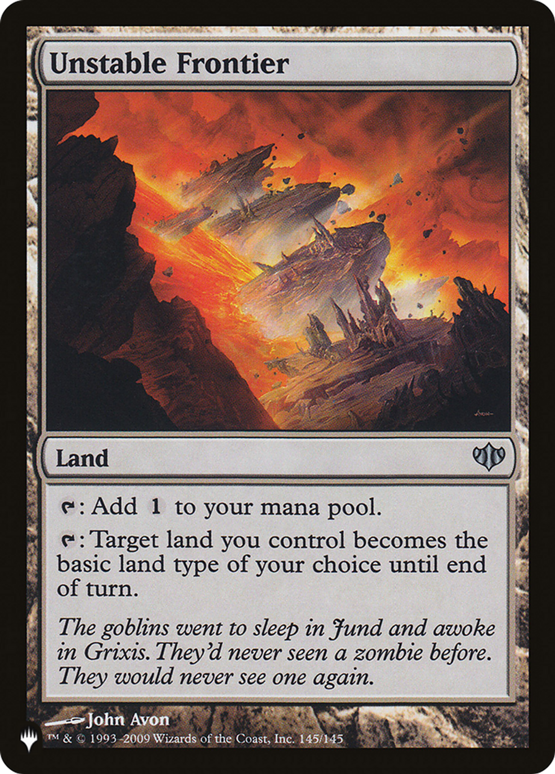 Unstable Frontier — The List — Magic: The Gathering