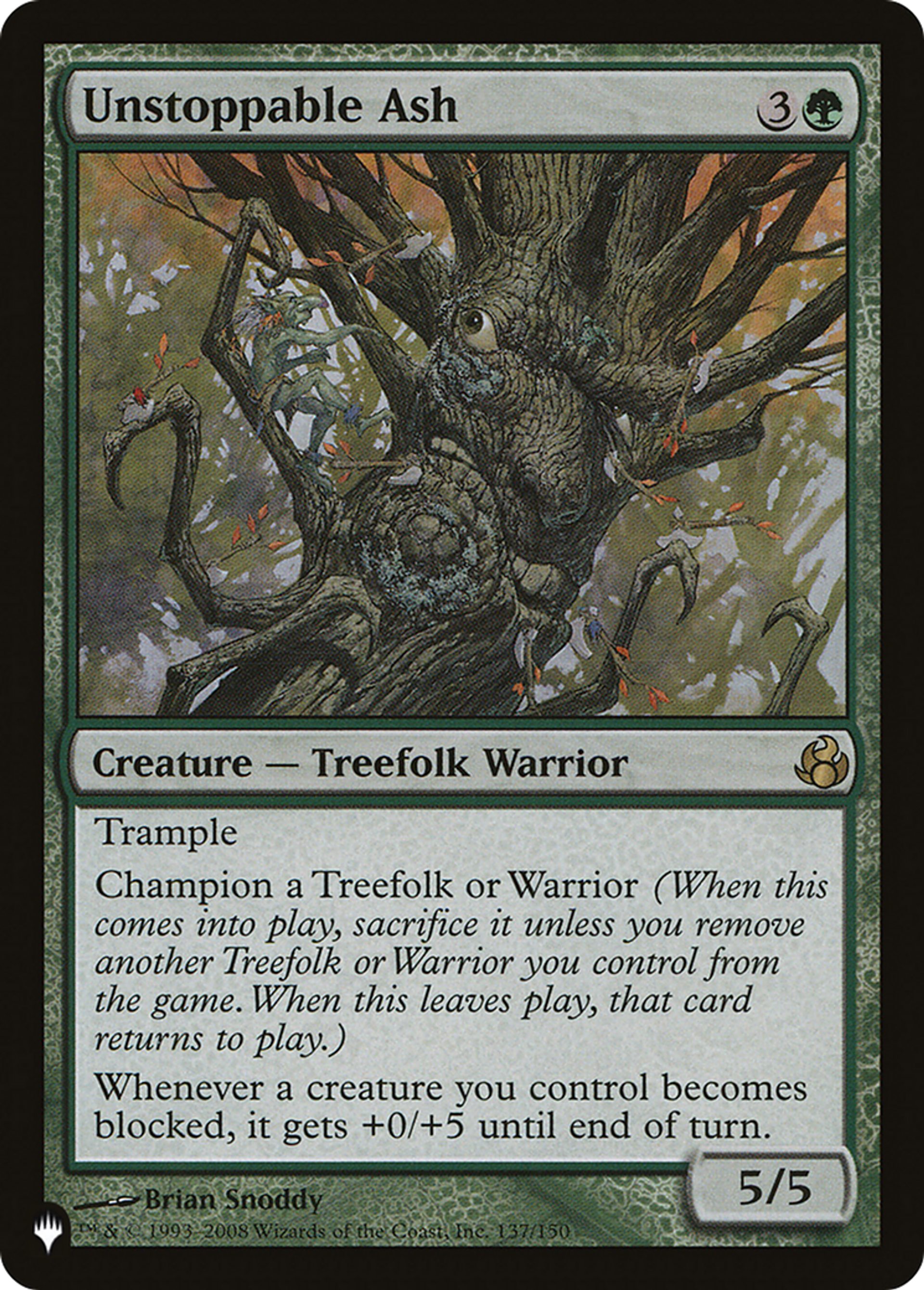 Unstoppable Ash — The List — Magic: The Gathering