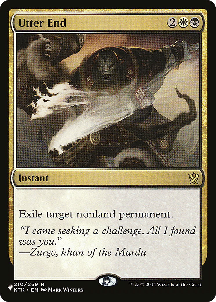Utter End — The List — Magic: The Gathering