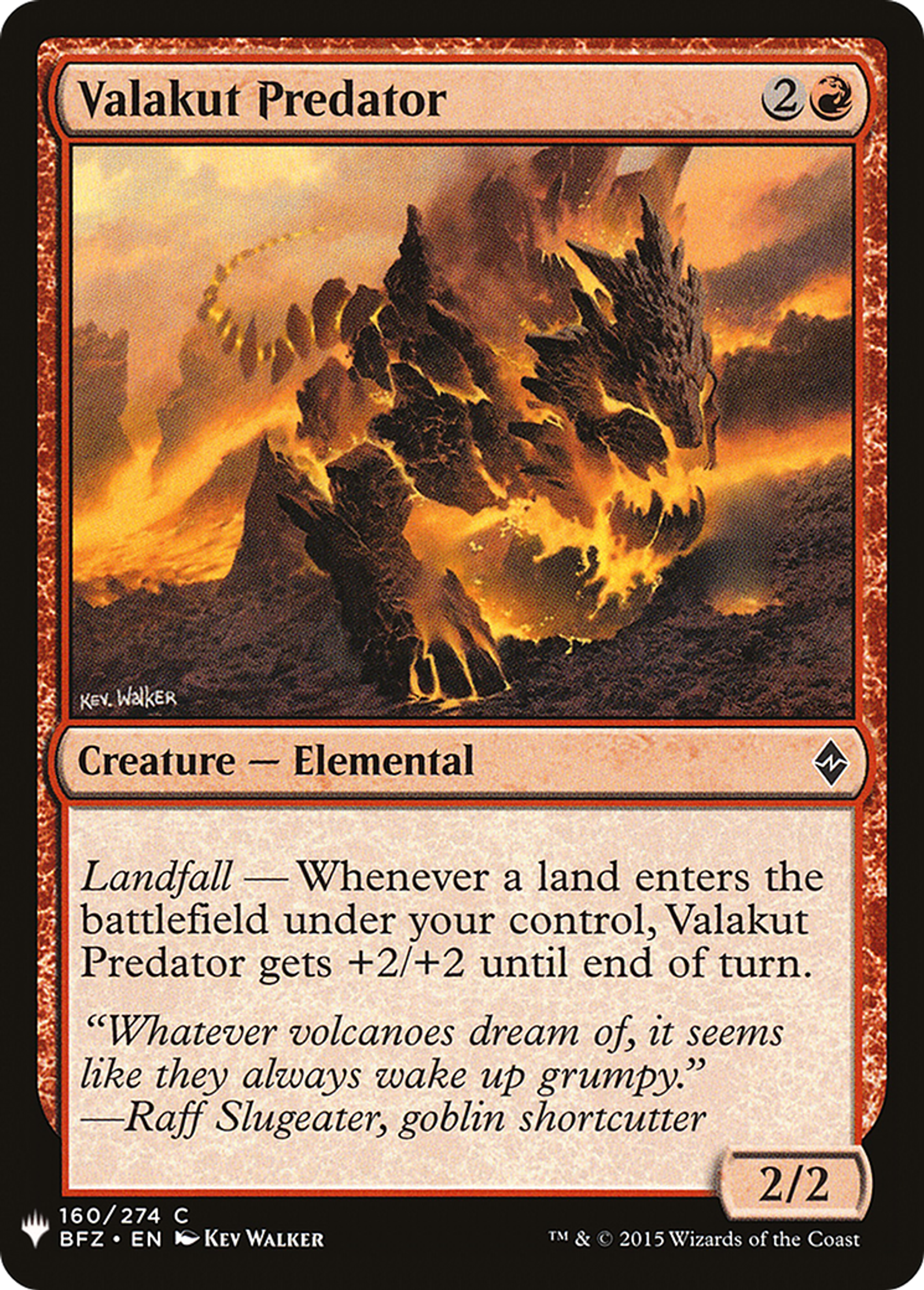 Prédateur de Valakut — The List — Magic: The Gathering