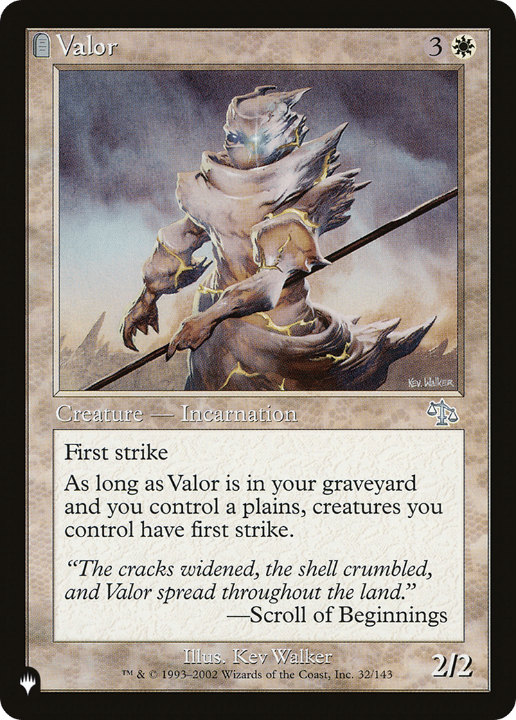 Valor — The List — Magic: The Gathering