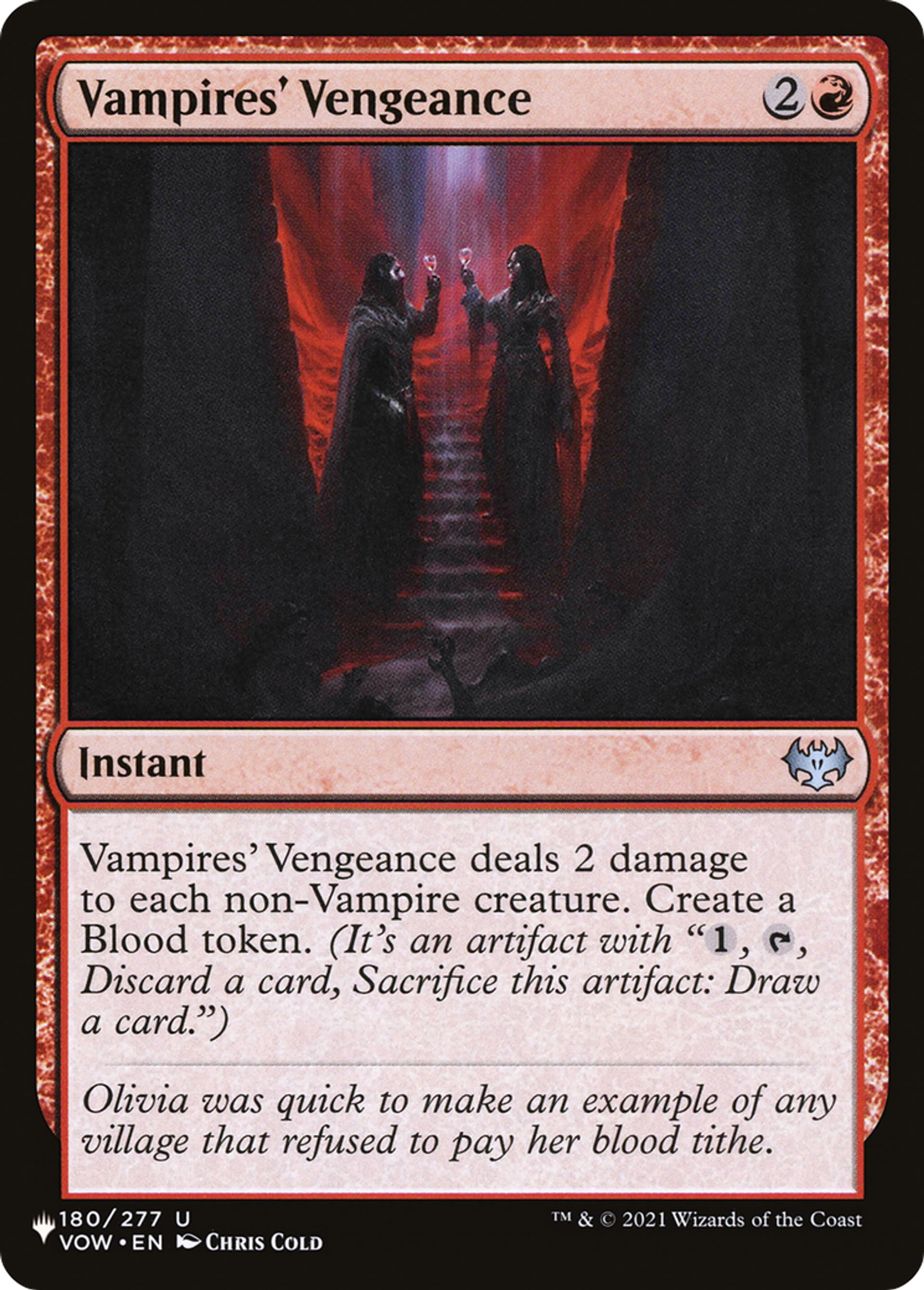 Vengeance des vampires — The List — Magic: The Gathering