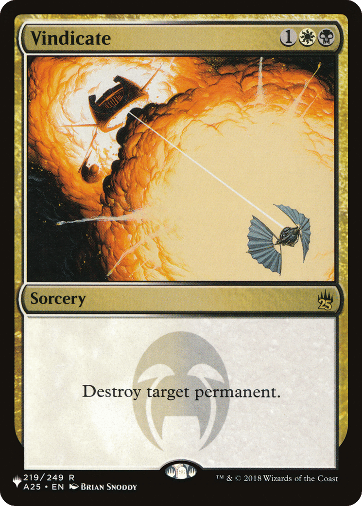 Vindicate — The List — Magic: The Gathering