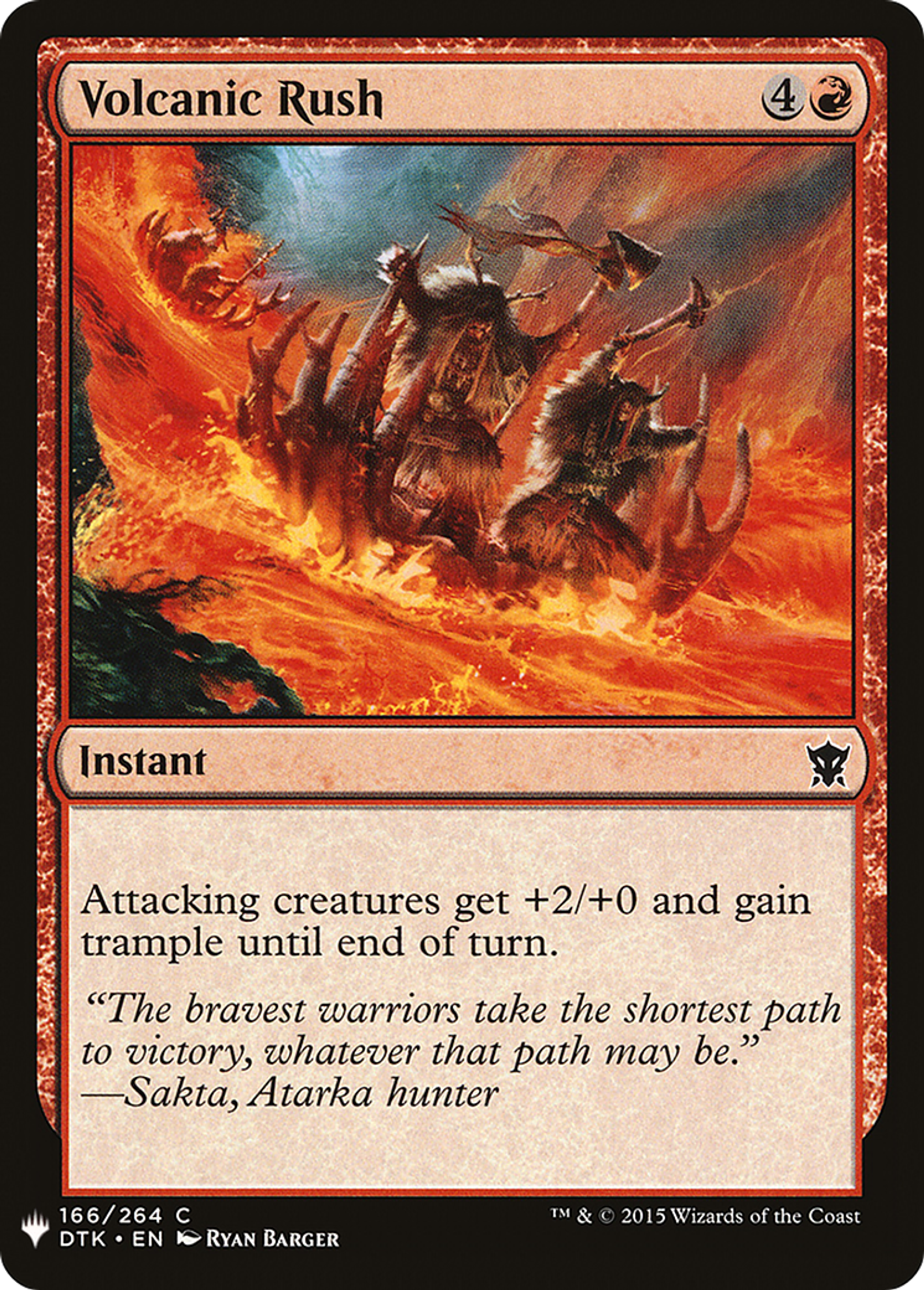 Volcanic Rush — The List — Magic: The Gathering