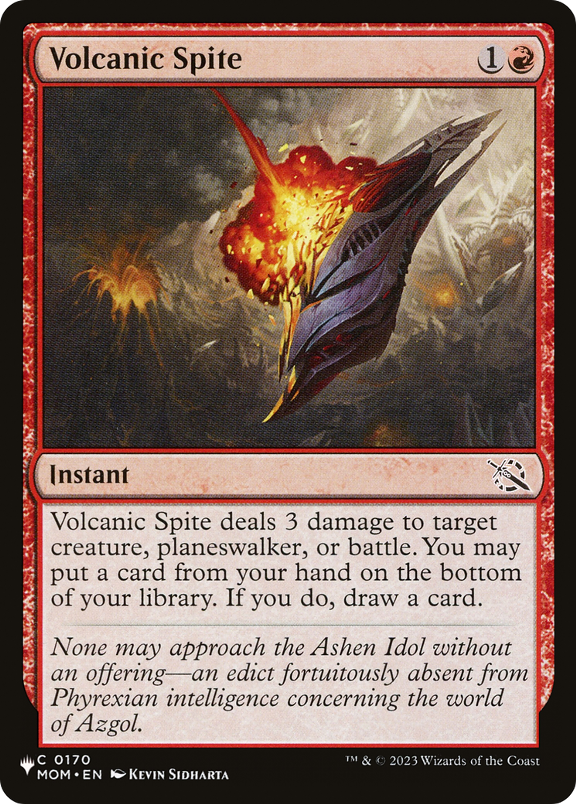 Volcanic Spite — The List — Magic: The Gathering