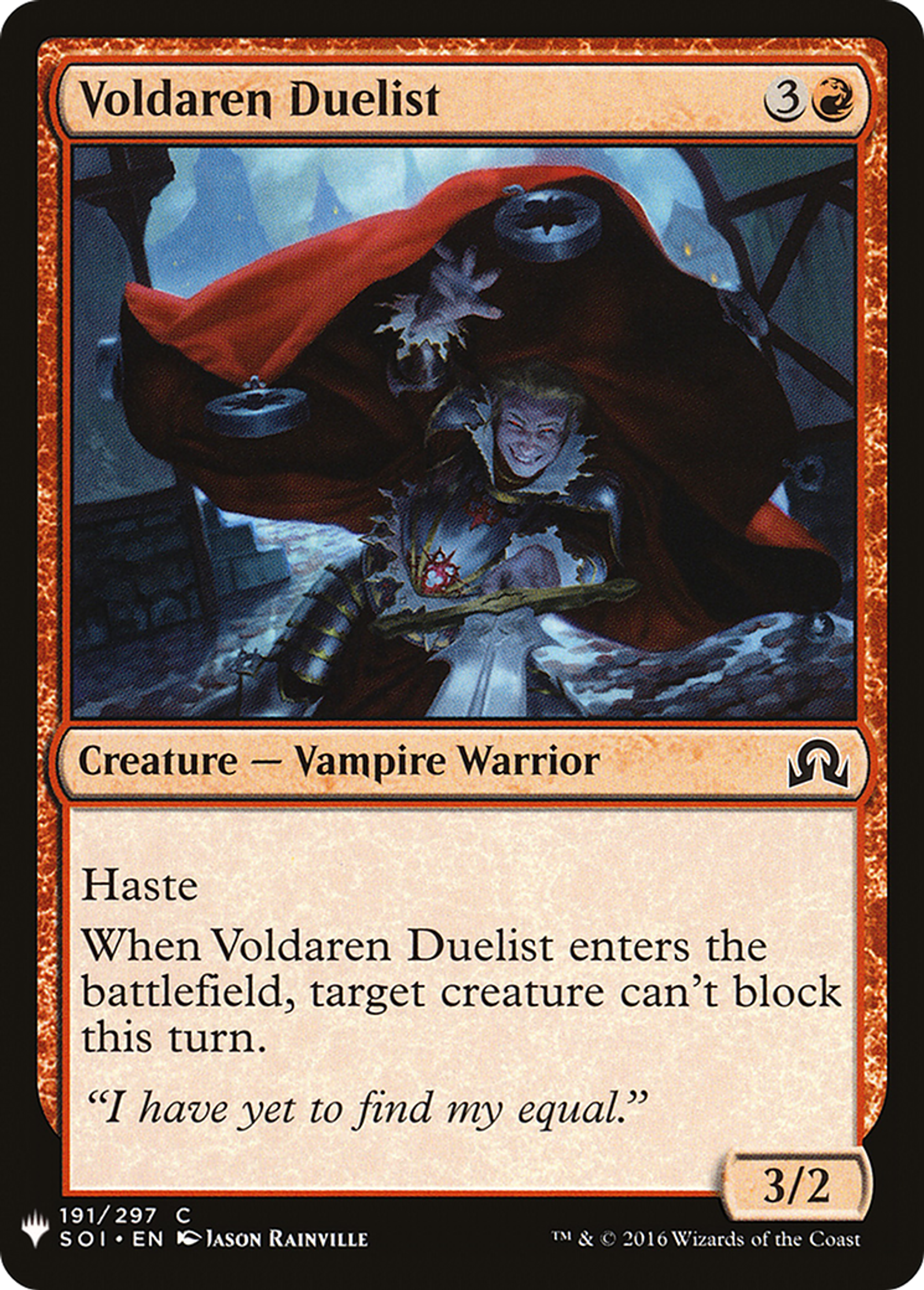 Voldaren Duelist — The List — Magic: The Gathering