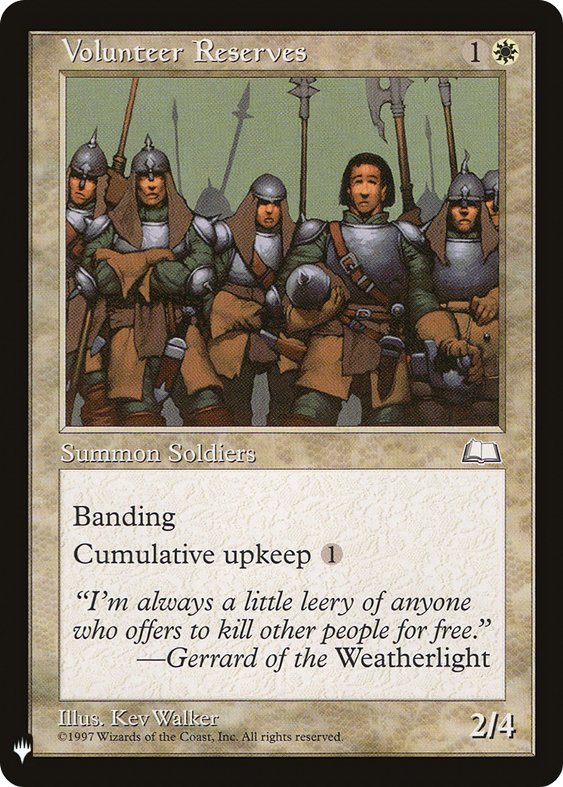 Volontaires réservistes — The List — Magic: The Gathering
