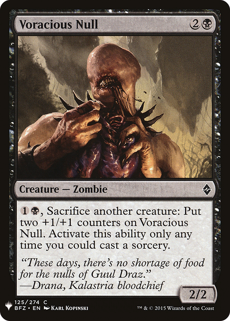 Voracious Null — The List — Magic: The Gathering