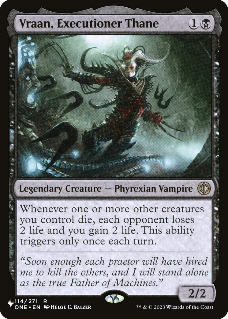 Vraan, Executioner Thane — The List — Magic: The Gathering