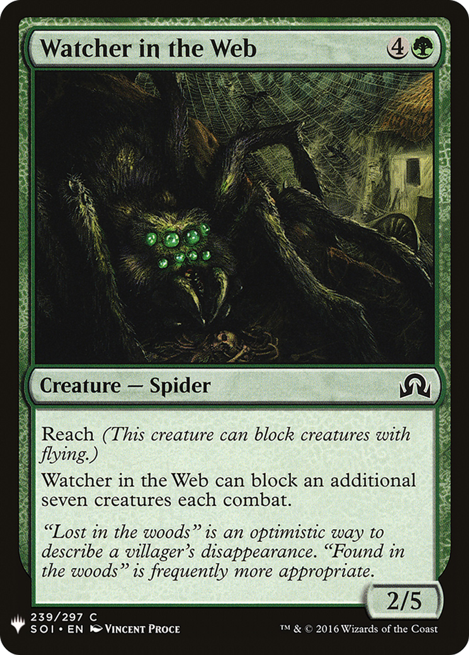 Watcher in the Web — The List — Magic: The Gathering