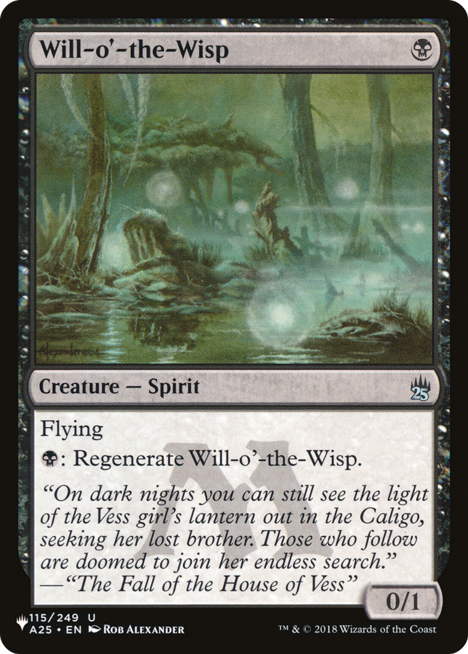 Will-o'-the-Wisp — The List — Magic: The Gathering