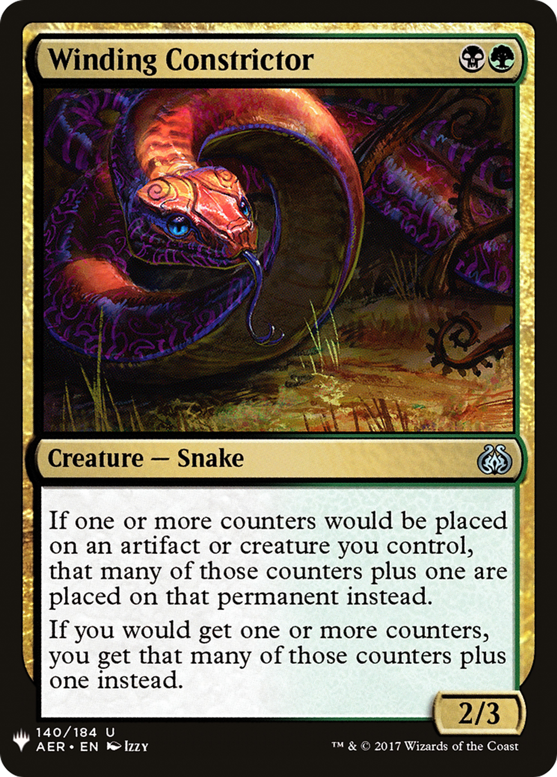 Boa sinueux — The List — Magic: The Gathering