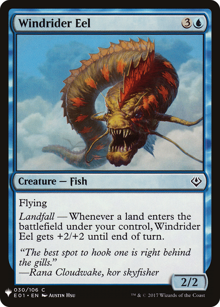 Windrider Eel — The List — Magic: The Gathering