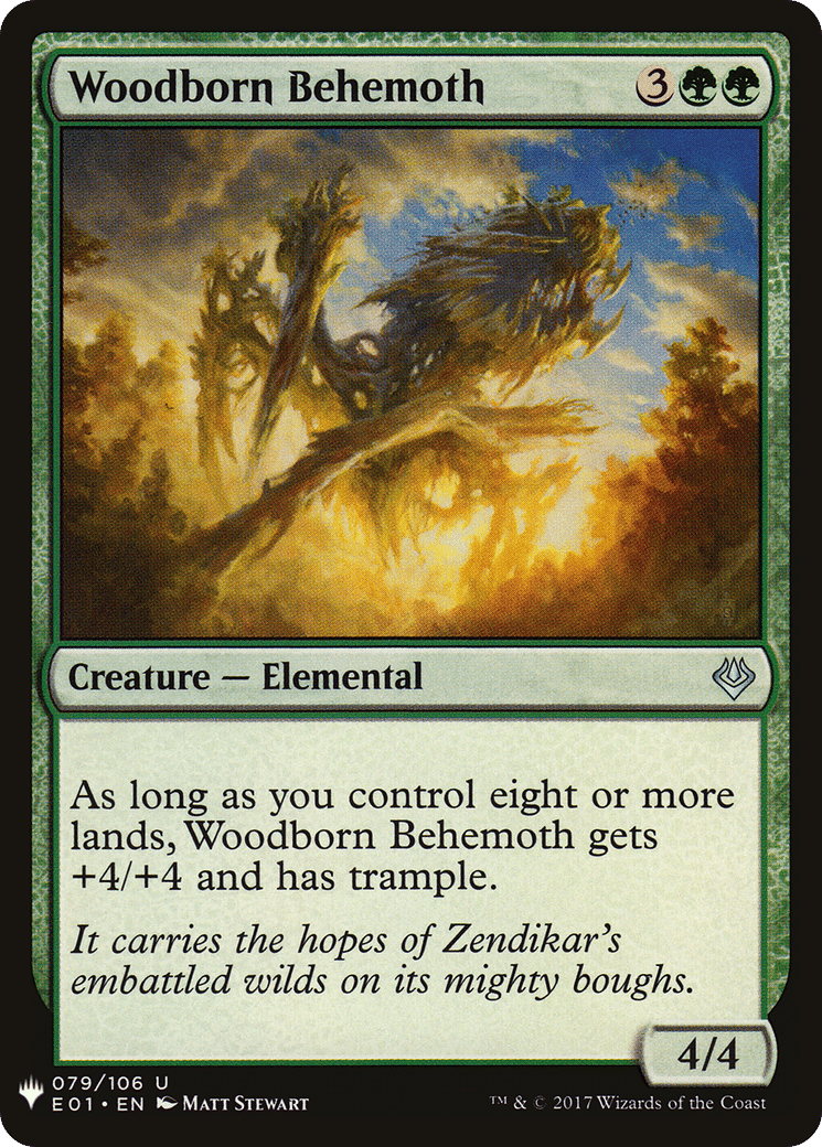 Woodborn Behemoth — The List — Magic: The Gathering