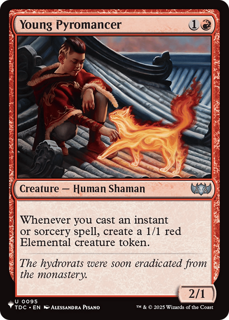 Young Pyromancer — The List — Magic: The Gathering