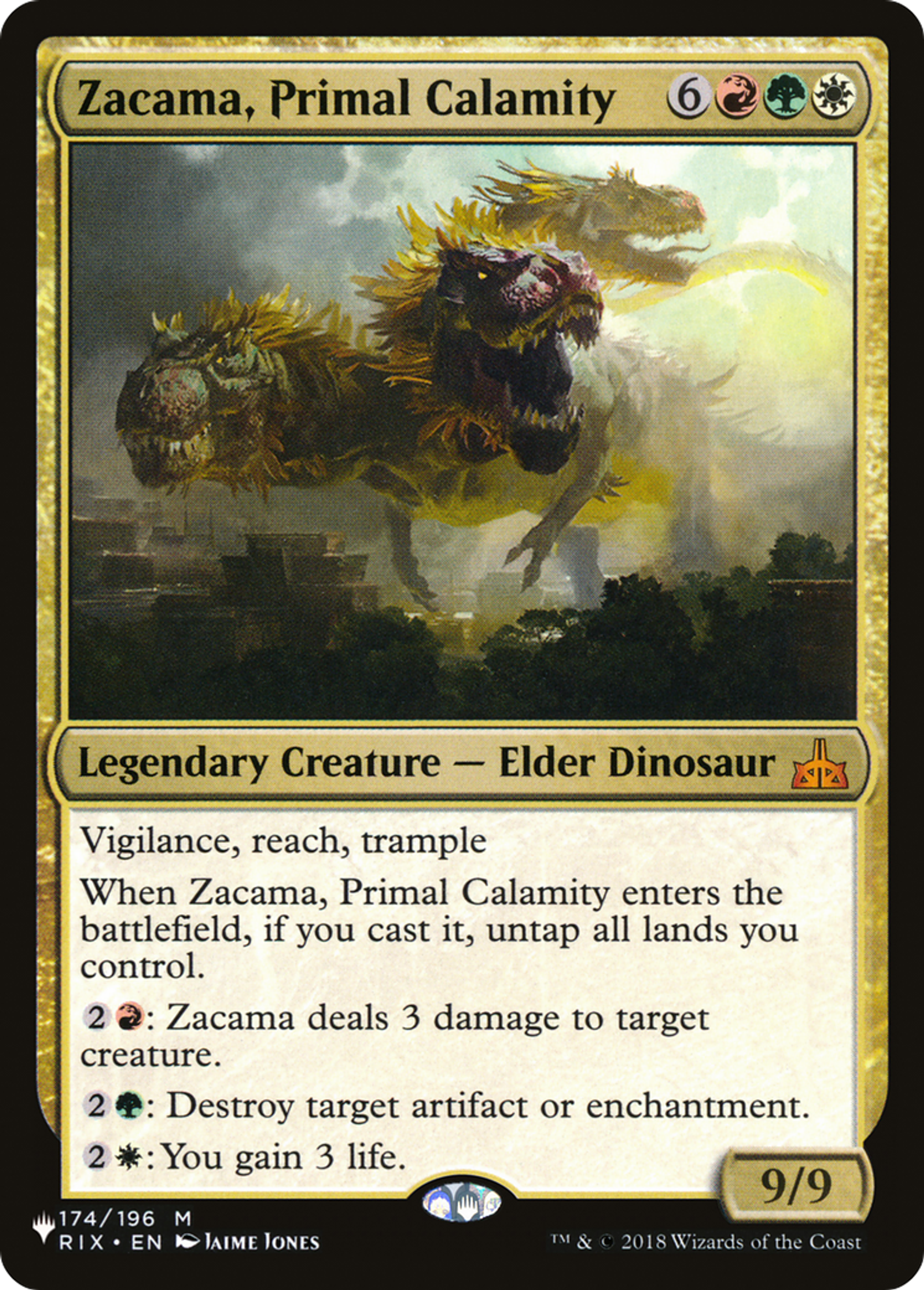 Zacama, Primal Calamity — The List — Magic: The Gathering