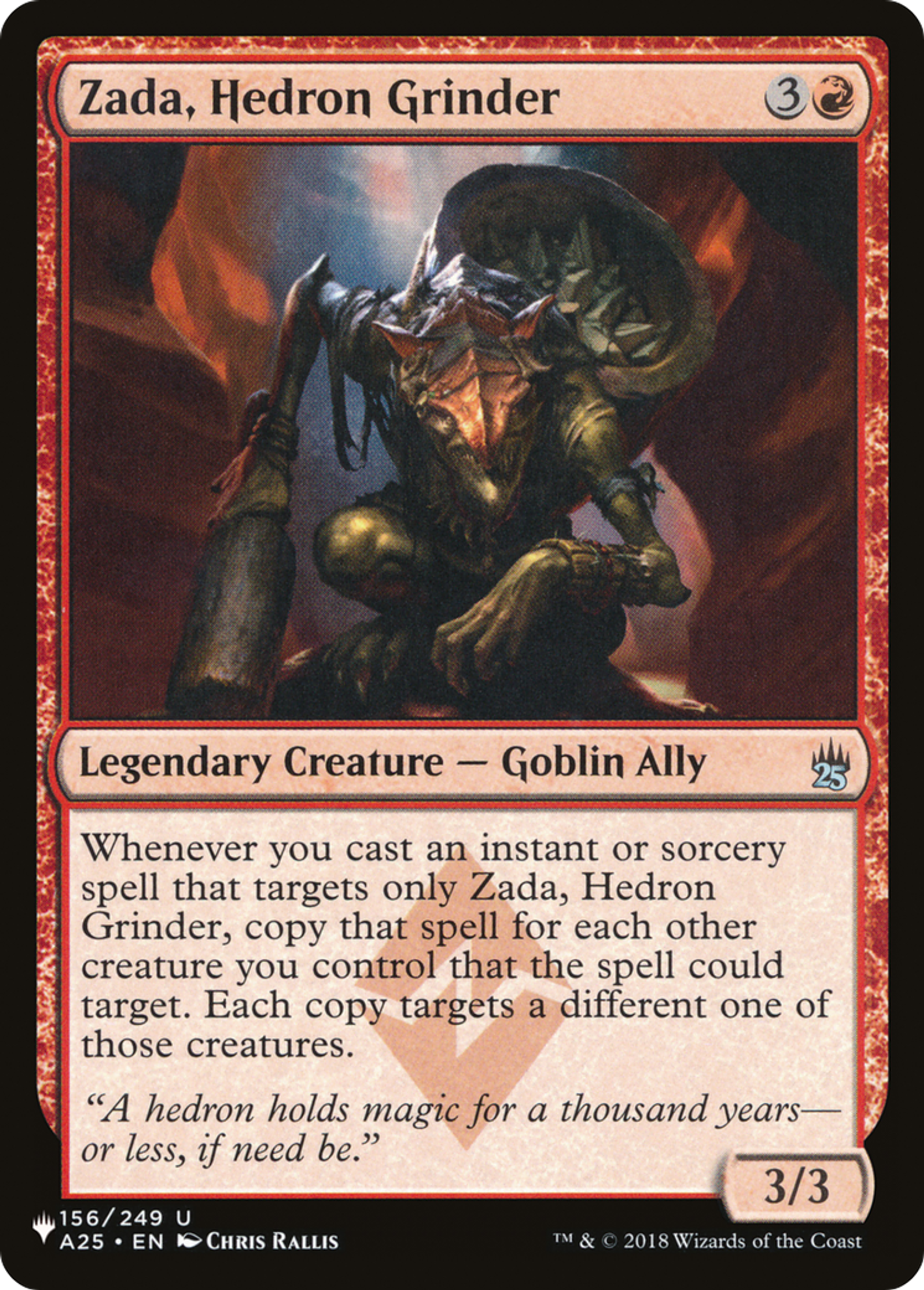 Zada, Hedron Grinder — The List — Magic: The Gathering