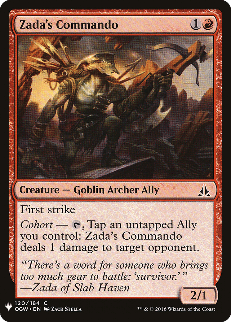 Zada's Commando — The List — Magic: The Gathering
