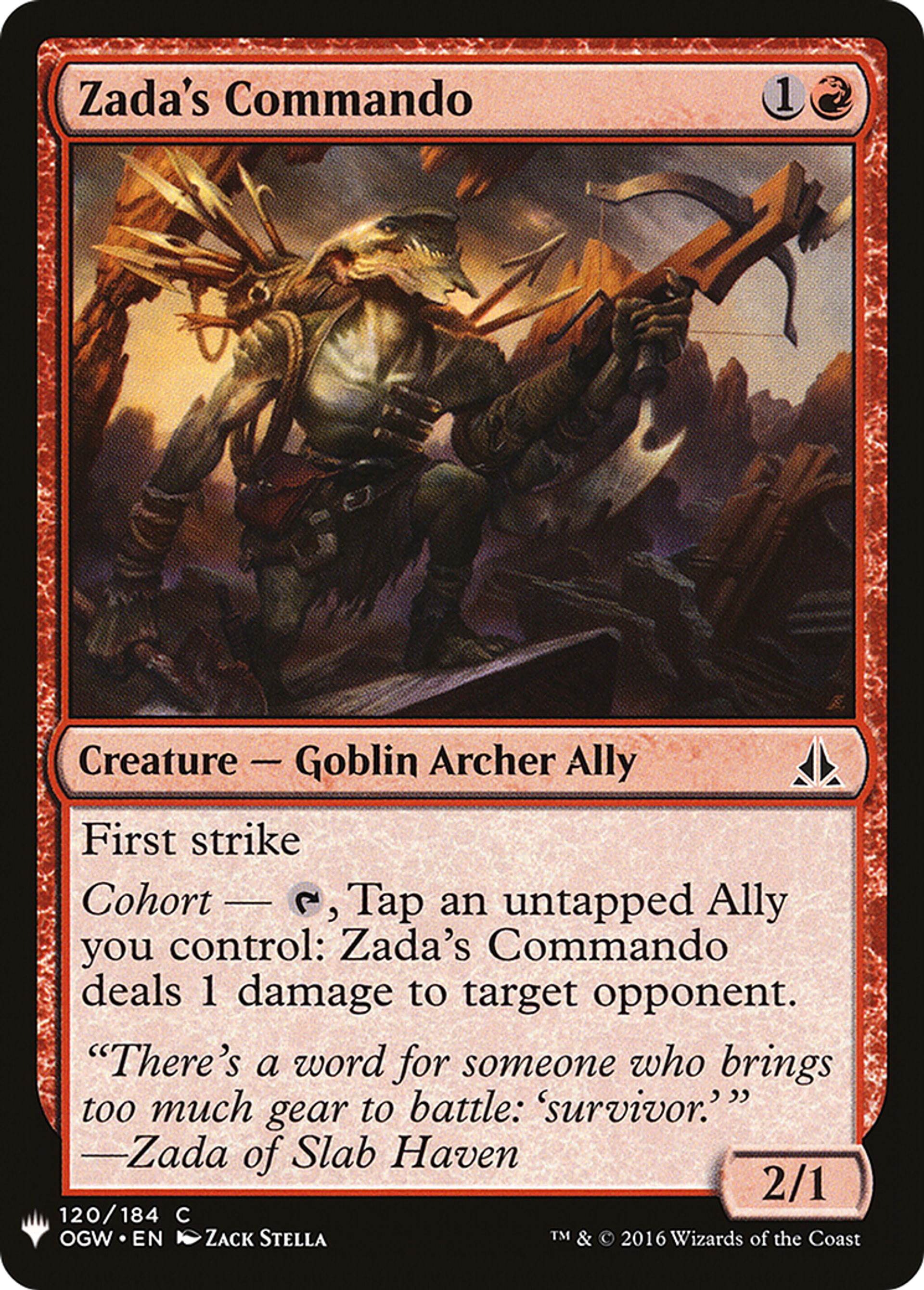 Zada's Commando — The List — Magic: The Gathering