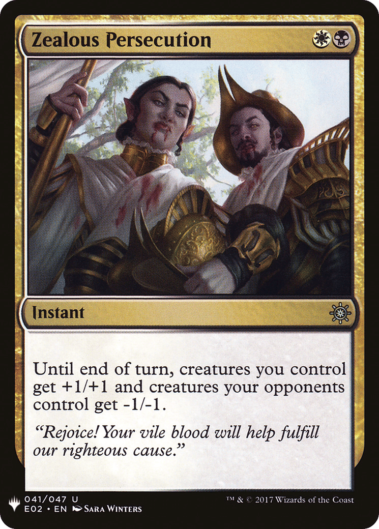 Zealous Persecution — The List — Magic: The Gathering