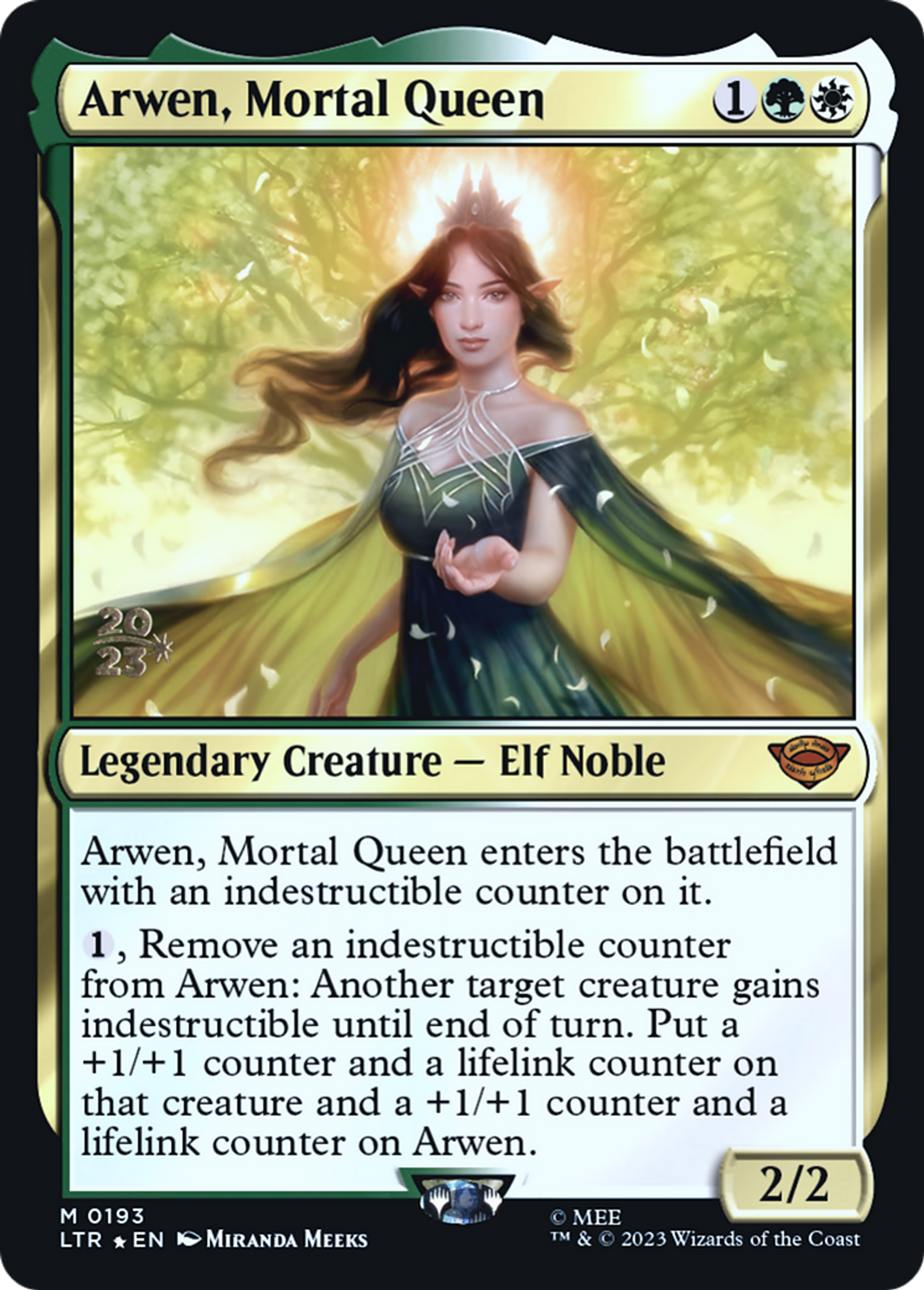 Arwen, Mortal Queen — Tales of Middle-earth Promos — Magic: The Gathering