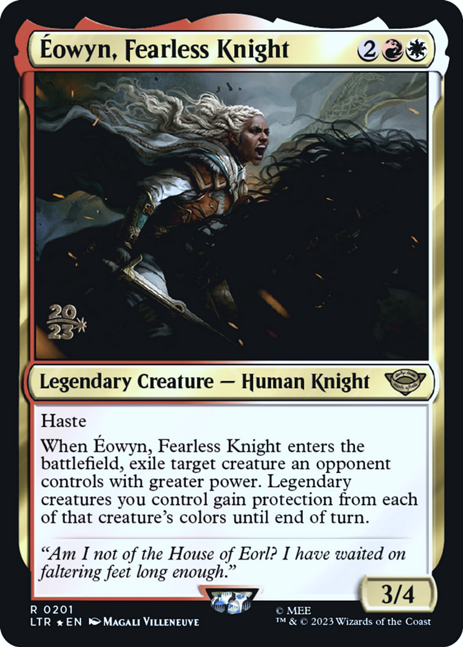 Éowyn, Fearless Knight — Tales of Middle-earth Promos — Magic: The Gathering
