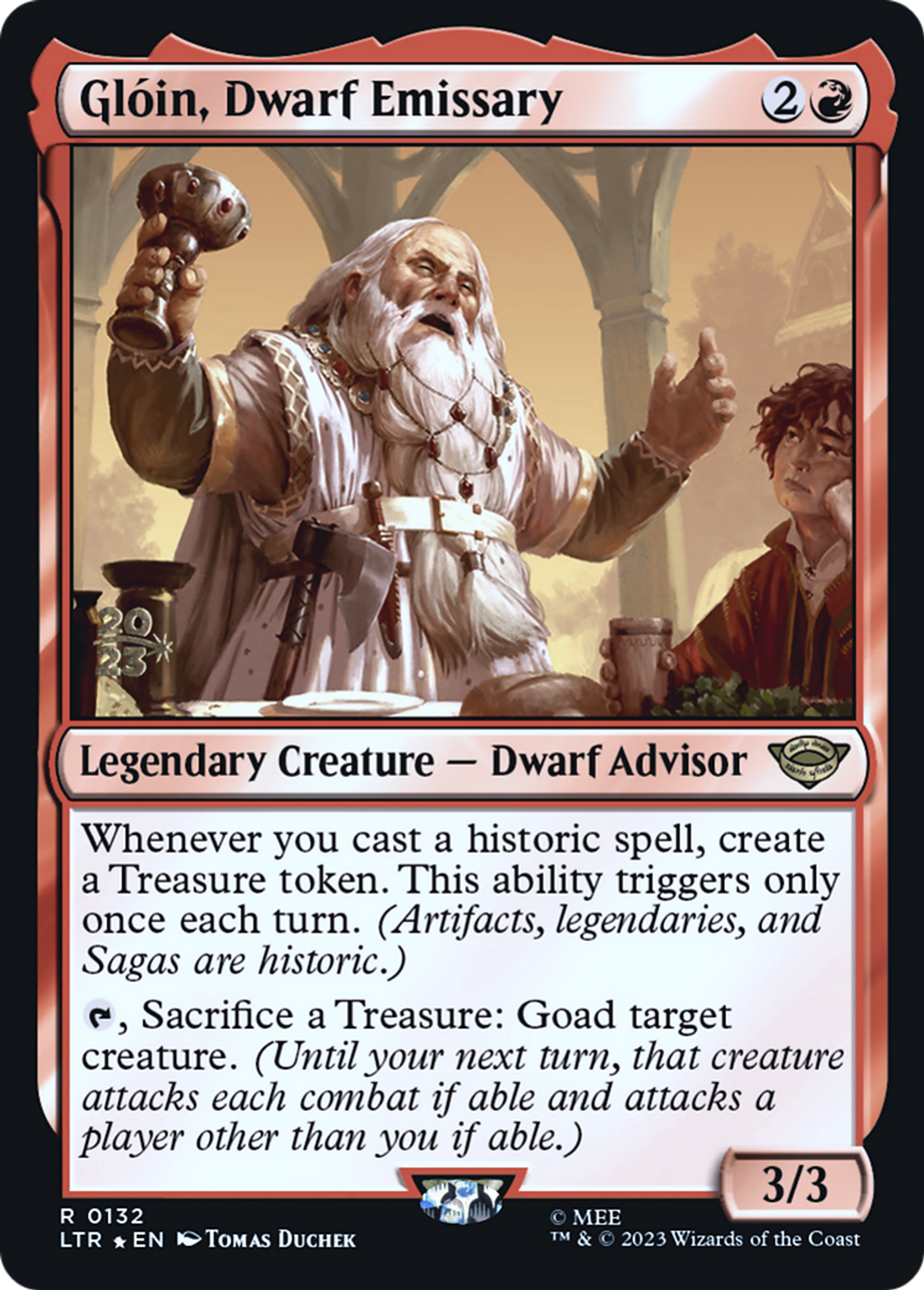 Glóin, émissaire nain — Tales of Middle-earth Promos — Magic: The Gathering