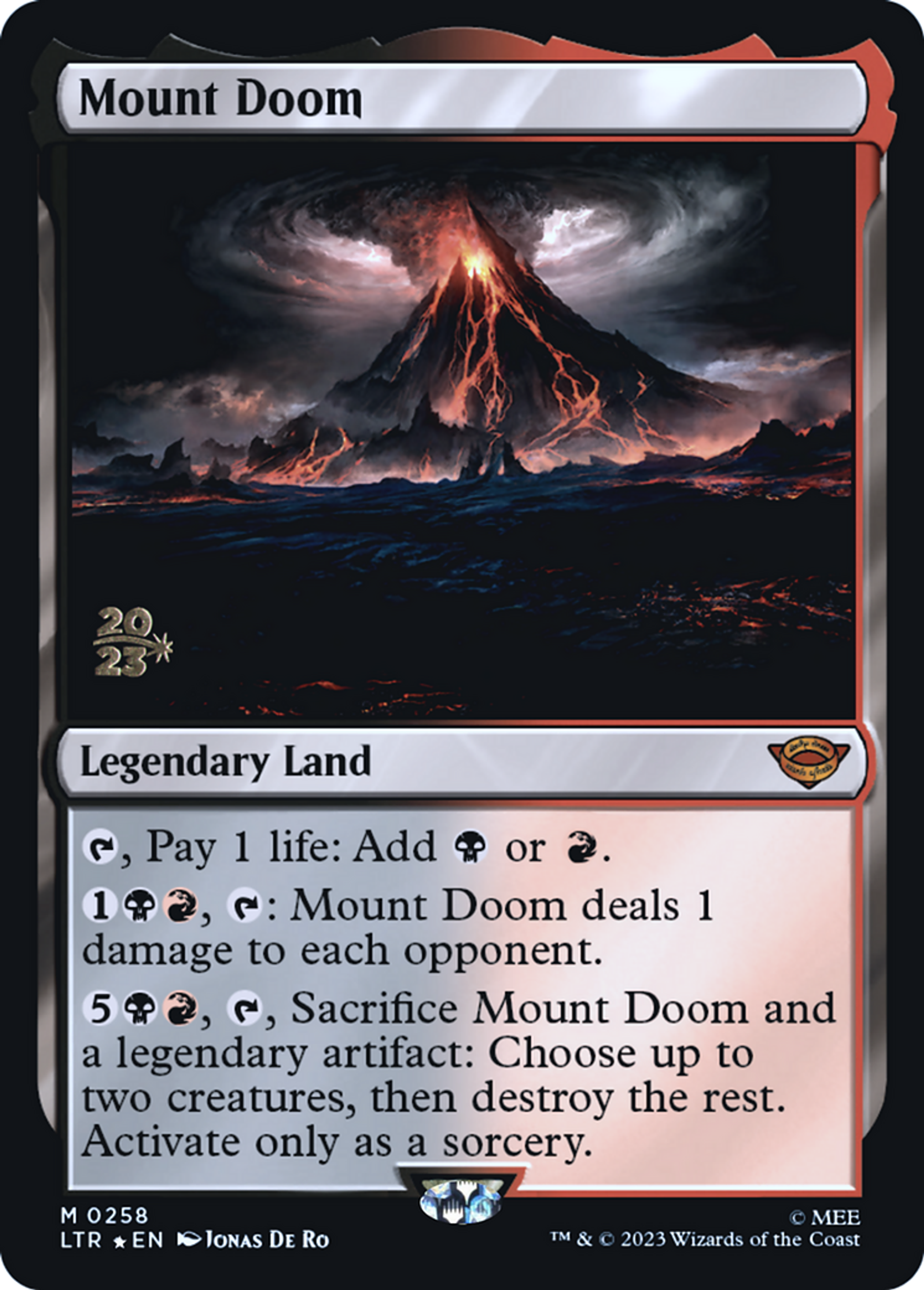 Mount Doom — Tales of Middle-earth Promos — Magic: The Gathering