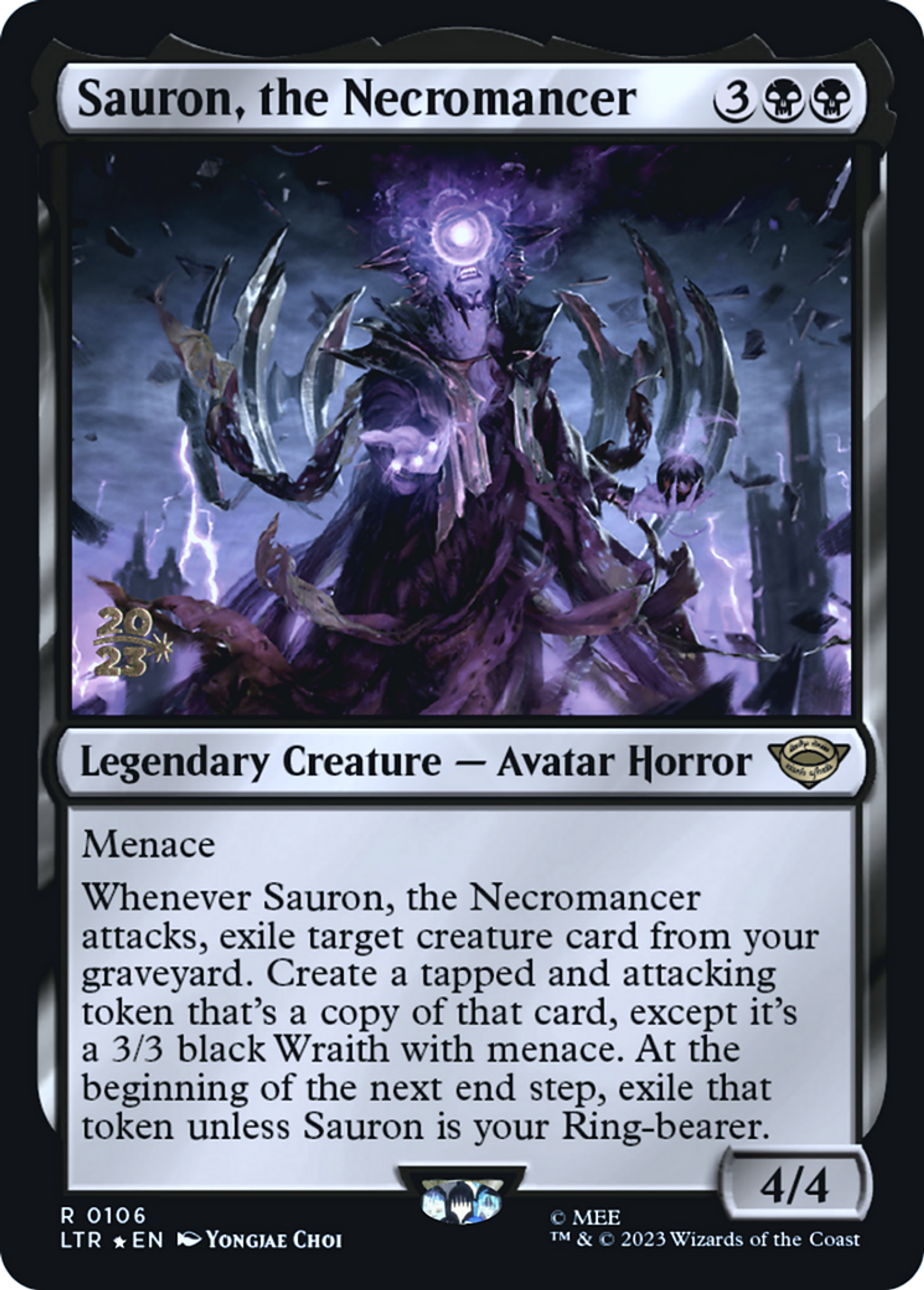 Sauron, the Necromancer — Tales of Middle-earth Promos — Magic: The Gathering