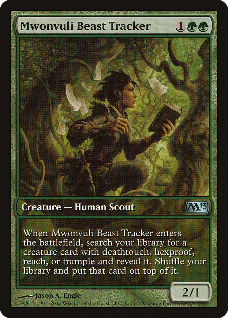 Mwonvuli Beast Tracker — Magic 2013 Promos — Magic: The Gathering
