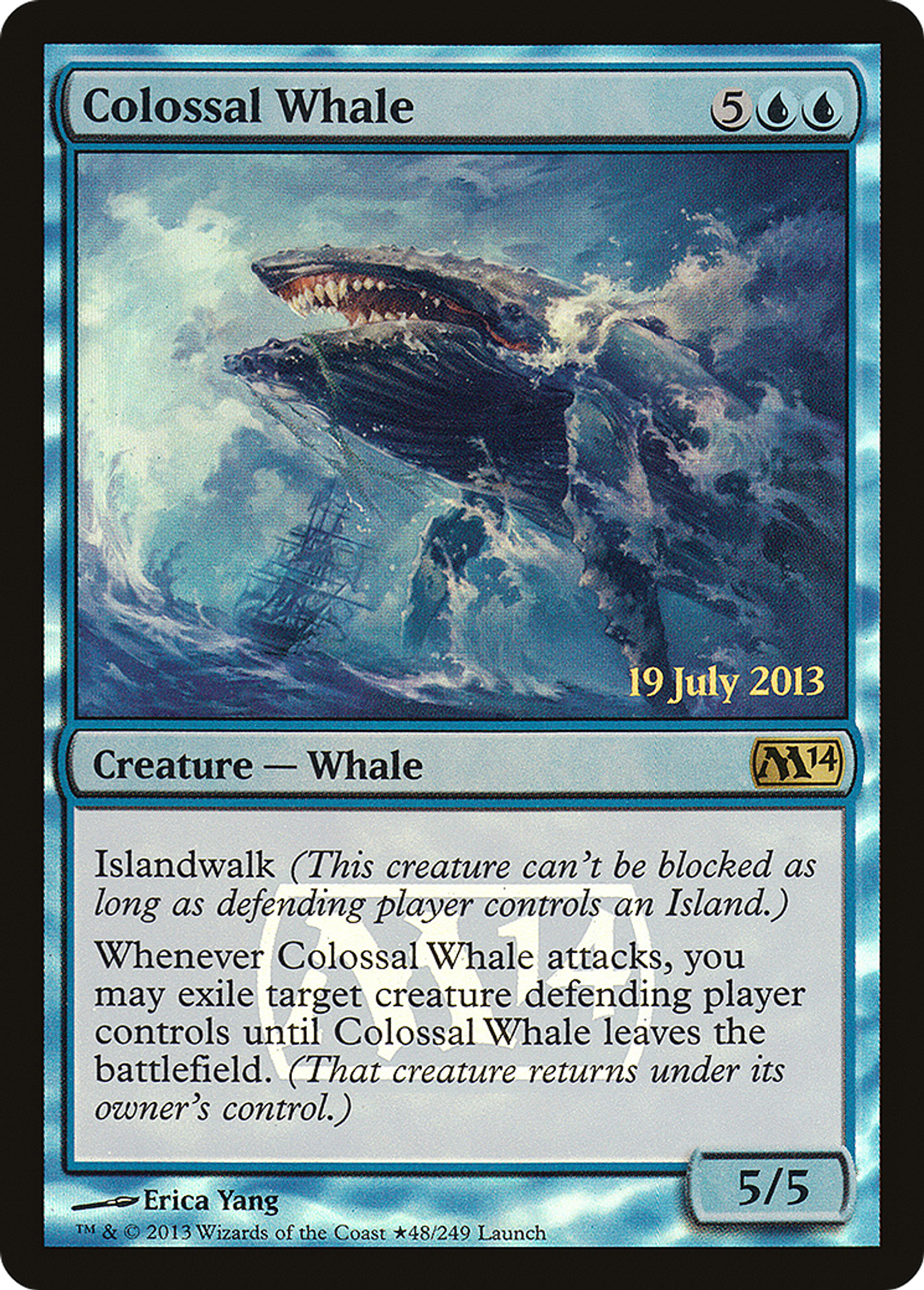 Colossal Whale — Magic 2014 Promos — Magic: The Gathering
