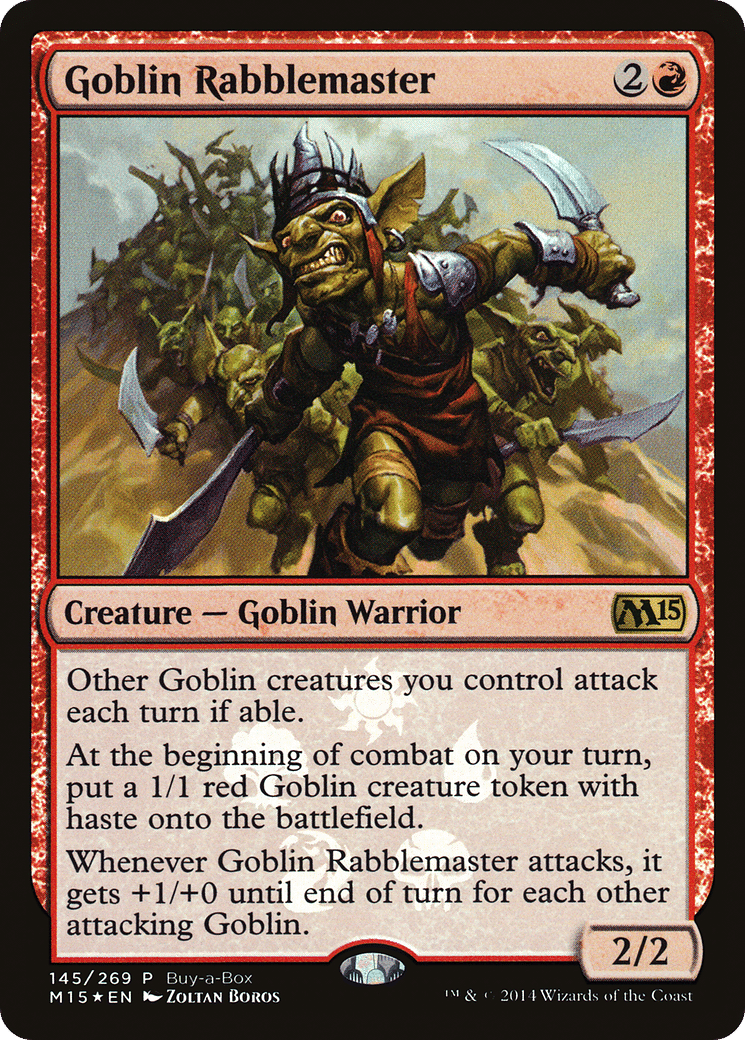 Goblin Rabblemaster — Magic 2015 Promos — Magic: The Gathering