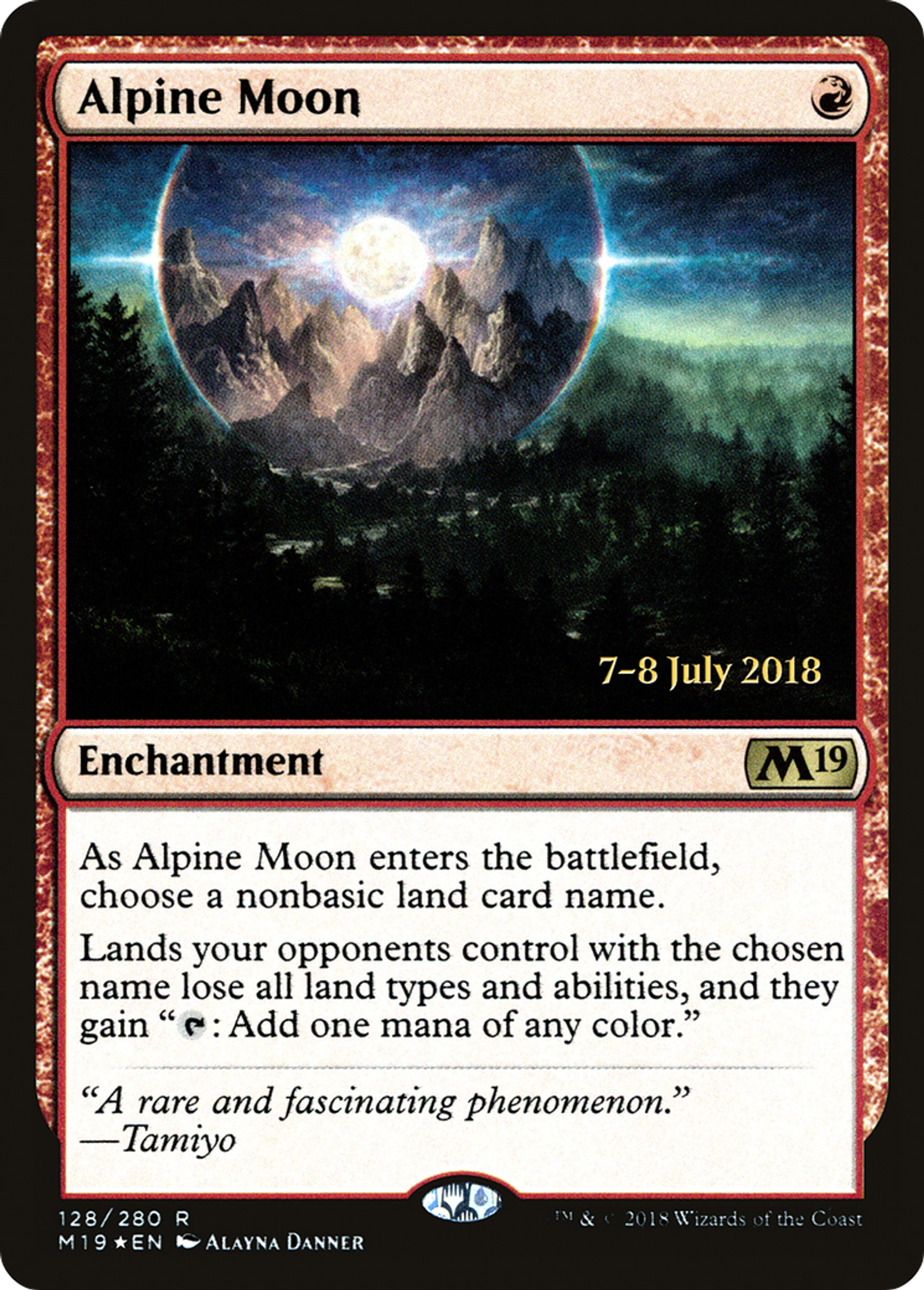 Alpine Moon — Core Set 2019 Promos — Magic: The Gathering