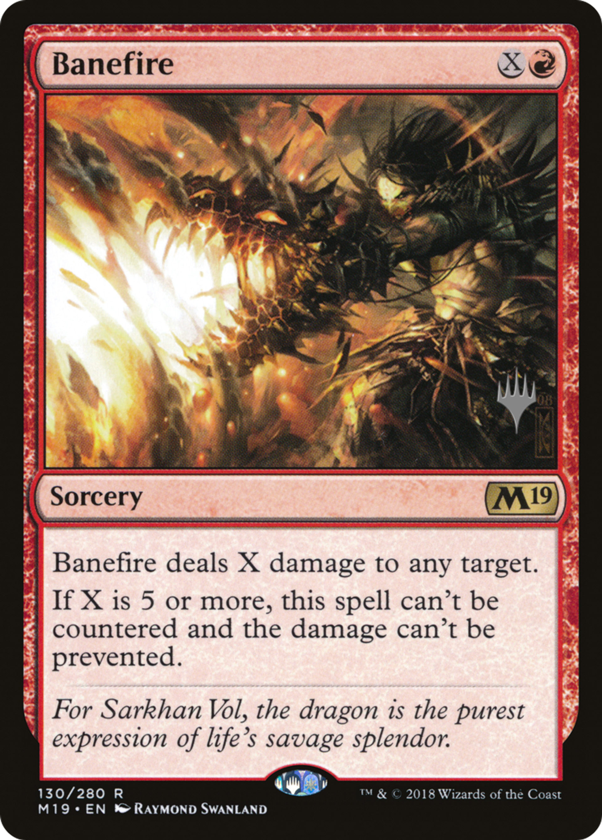 Banefire — Core Set 2019 Promos — Magic: The Gathering